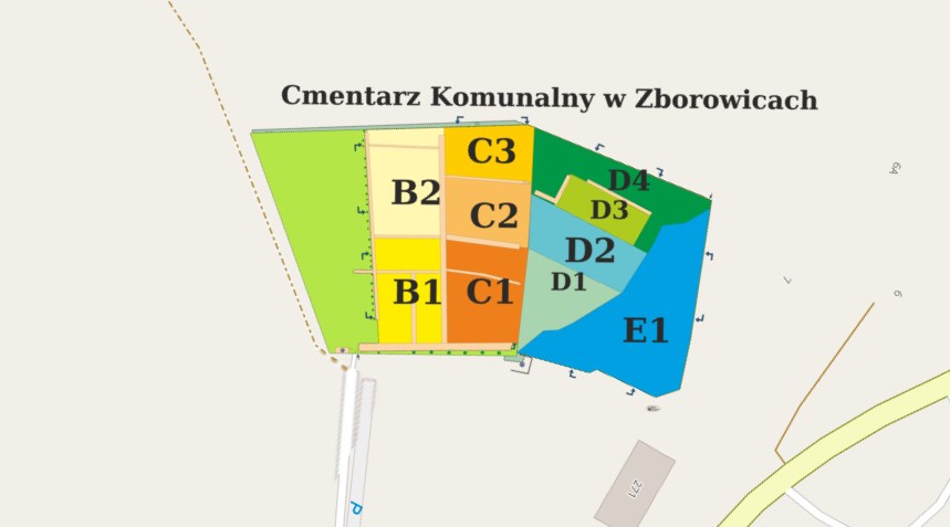 Obraz przedstawiający Cmentarz Komunalny w Zborowicach